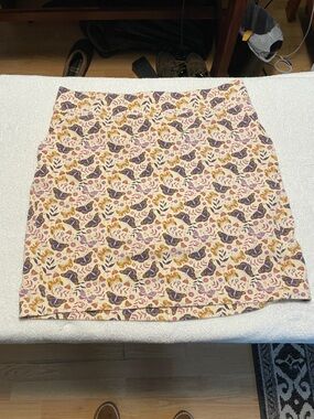Duluth Women’s Cream Floral Butterfly Print Skirt